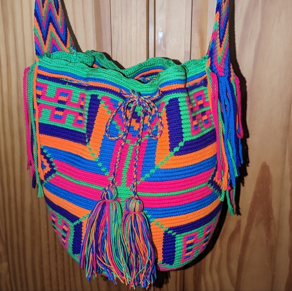 Mochila Wayuu handmade bag from Colombia. - Picture 4 of 9